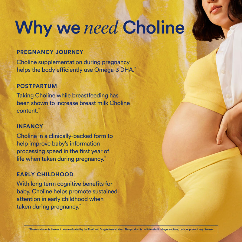 Ritual Natal Choline Supplement, 550mg, Supports Baby‚Äôs Cognitive Function When Taken During Pregnancy and Choline Content in Breastmilk*, 30 Day Supply