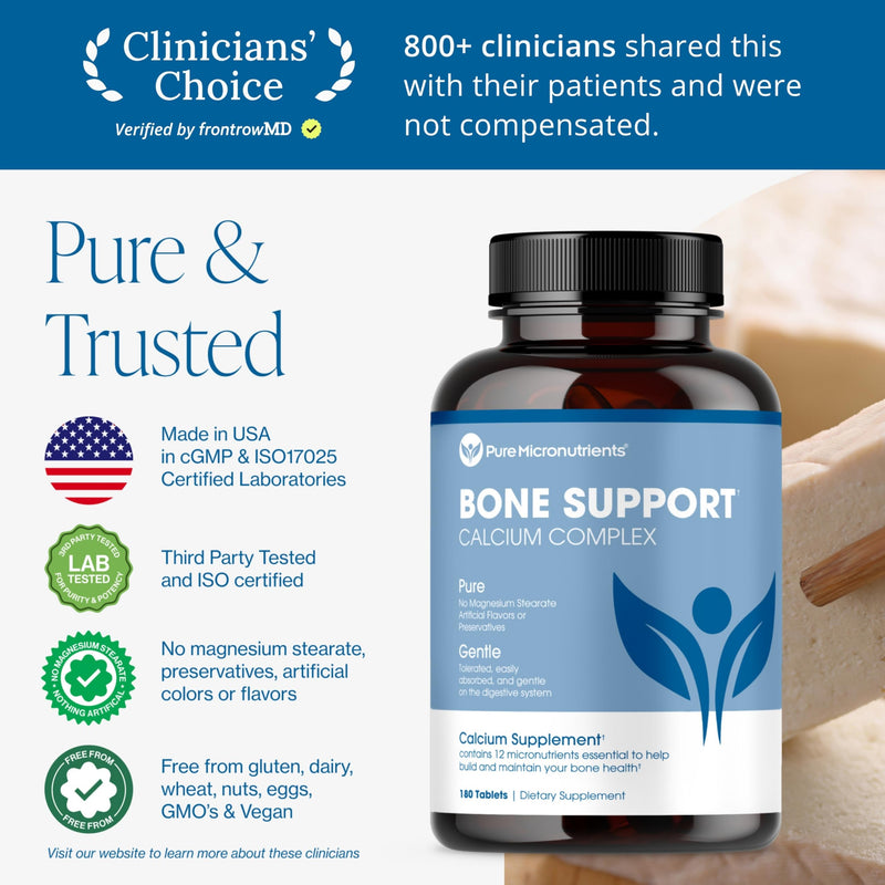 Calcium Supplement 1000mg with Vitamin D3, K2 & Magnesium, 180 Tablets | Calcium citrate & hydroxyapatite plus zinc for complete bone health in women & men 1