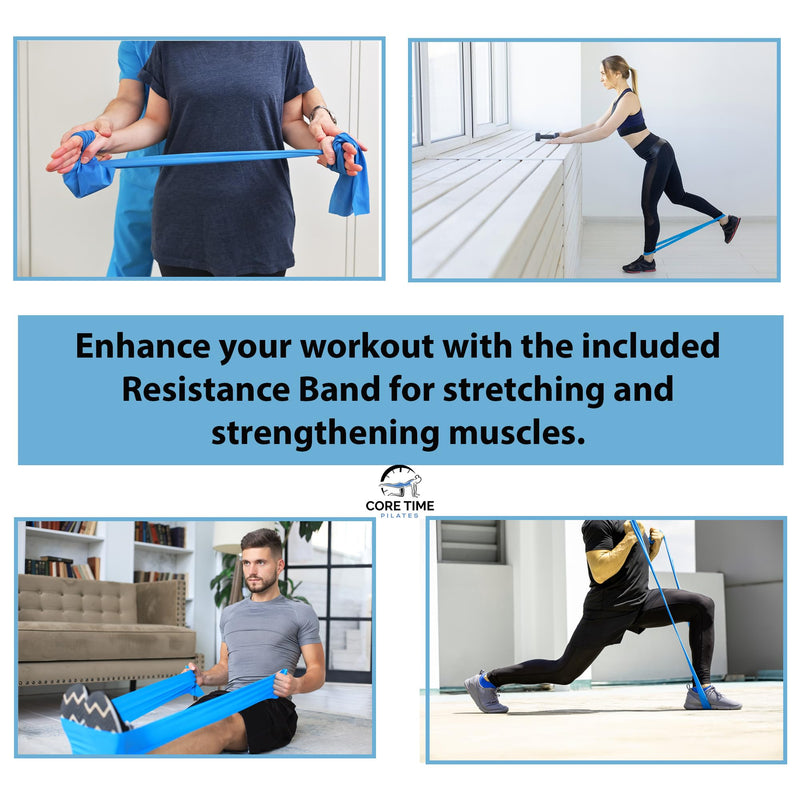 Pilates Ring - 14 inch Exercise Ring - Guide and Carry Bag - Resistance Band- Pilates Kit for Women- Pilates Cirlce Set- Magic Circle-Exercise Ring for Thigh Workout- glute Workout.