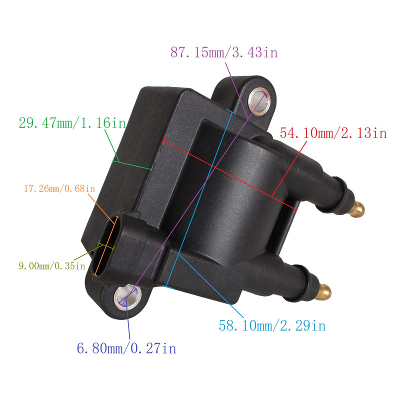 Boat Motor 8M0029482 8M0044991 300-8M0044991 Ignition Coil for Mercury Mercruiser Mariner Quicksilver Outboard Engine 35HP 40HP 50HP 60HP 75HP 80HP 90HP 100HP 115HP 135HP-450HP Z852