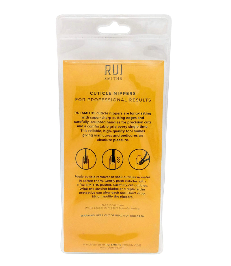 Rui Smiths Professional Cuticle Nippers | Precision Surgical-Grade Stainless Steel Cuticle Trimmer, French Handle, Double Spring, 5mm Jaw (Half Jaw) Double Spring 5mm Jaw