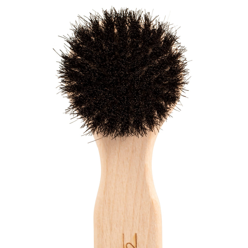 Chris Christensen Horse Hair Chalk Brush for Dogs, Groom Like a Professional, Even Applicaiton, Great for Face or Feet, 100% Horse Hair, Made in Germany - BeesActive Australia