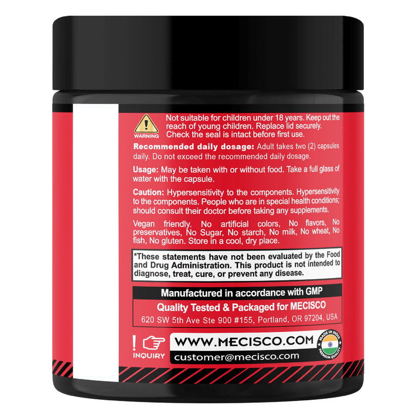 Mecisco Cayenne Pepper Capsules with Ginger Root, Beet Root, and Black Pepper and More - 150 Capsules - 6in1 150 Count (Pack of 1)