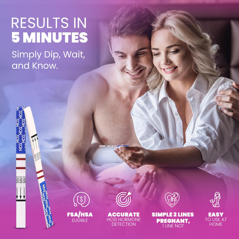 Pelvana Pregnancy and Ovulation Test Strips Combo Kit - 25 LH Fertility Test Strips + 10 Pregnancy HCG Checker Kits - Identify Your Peak Fertility Days - Easy at Home Ovulation Tests (35 Piece Kit) Ovulation + Pregnancy - 25 LH + 10 HCG - BeesActive Australia