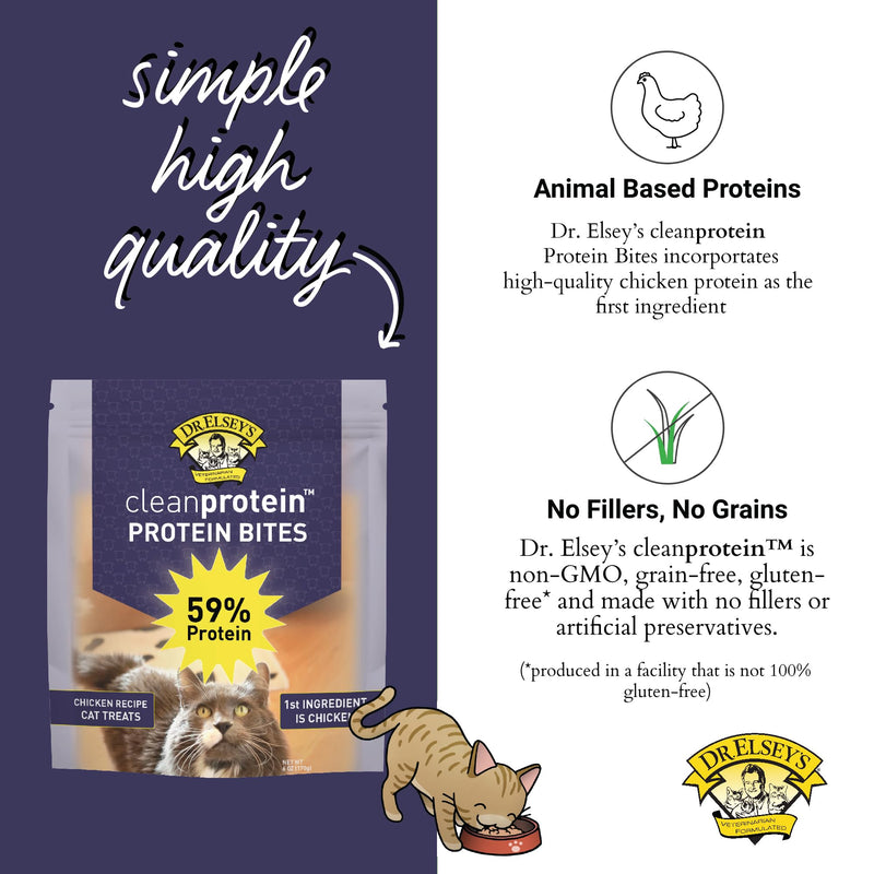 Dr. Elesy's Protein Bites Chicken Cat Treats 6oz - BeesActive Australia