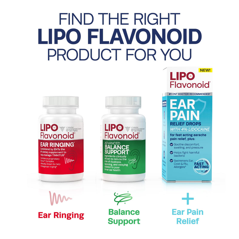 Lipo-Flavonoid Balance Support Supplement - Inner Ear Health & Vertigo Relief with Ginkgo Biloba, Bioflavonoids, & B Vitamins - Reduces Dizziness, Spinning, & Swaying - 30-Count Unflavored 30 Count (Pack of 1) - BeesActive Australia