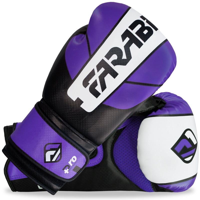 Farabi Sports Boxing Gloves Men and Women Kickboxing Gloves - Muay Thai Gloves 10-oz 12-oz 14-oz 16-oz Red & Purple Boxing Gloves for Punching Bag, MMA, Muay Thai and Training