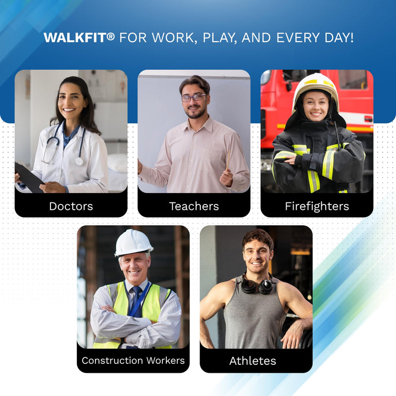 WalkFit Platinum Foot Orthotics Plantar Fasciitis Arch Support Insoles Relieve Foot Back Hip Leg and Knee Pain Improve Balance Alignment (Men 7-7.5 / Women 8-8.5) Men 7-7.5 / Women 8-8.5 - BeesActive Australia