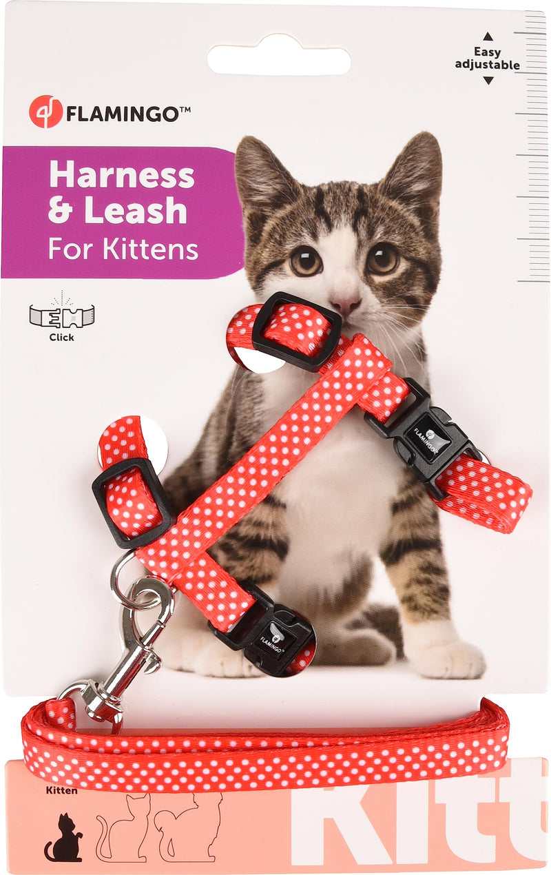 KITTEN HARNESS + LEASH AIWA 15-25CM 10MM ASSORTMENT - BeesActive Australia