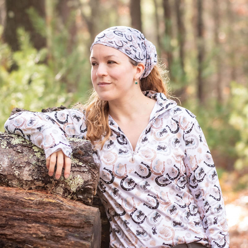 Women's Equestrian Headband Horseshoes - BeesActive Australia
