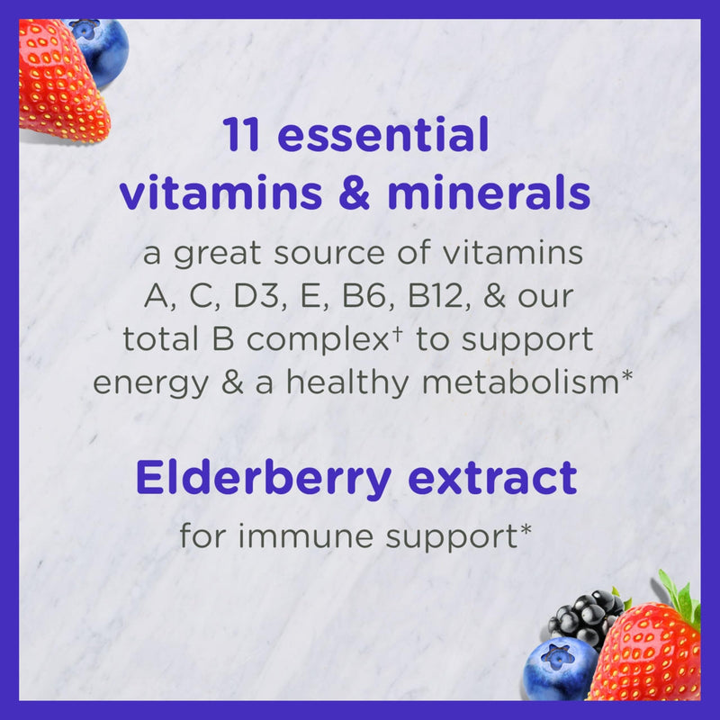 Zarbee's Kids Complete Multivitamin Gummies + Immune Support, 70 ct | For Kids Ages 2+, Children Vitamins Gummy, Vitamin A C D3 E B6 B12, Folic Acid & Total B-complex 70 Count (Pack of 1)
