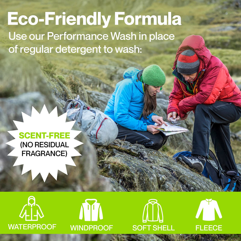 Grangers Performance Wash (10 oz Concentrate) Bottle and Clothing Repel Wash-In Reproofing (10 oz) Bottle Twin Pack - BeesActive Australia