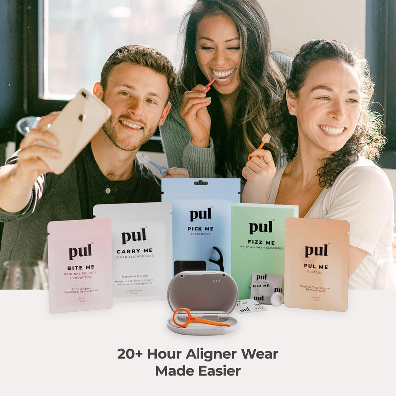 PUL Pack of 2 Reusable Clear Aligner Removal Tool ‚Äî Compatible with Invisalign, Removable Braces, Retainers & Trays ‚Äì Easy-to-Use Device Remover, Dental & Oral Hygiene Care Product ‚Äì Blue 2 Pack