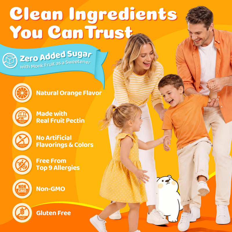 Liposomal Vitamin C Gummies 500mg 1000mg for Kids & Adults, Sugar Free | 3 Forms of Vitamin C + Zinc, D3, Iron, Gentle Buffered Chewable Vit C Supplement, Immune Support, High Absorption, 120 Count 60 Count (Pack of 2)