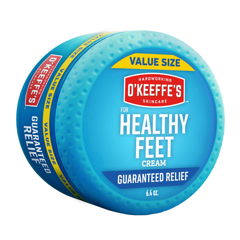 O'Keeffe's for Healthy Feet Foot Cream - 6.4 oz Jar (1 Pack) - Guaranteed Relief for Extremely Cracked, Dry Feet, Repairing Skincare, Instantly Boosts and Retains Moisture Levels 6.4 Ounce (Pack of 1) - BeesActive Australia