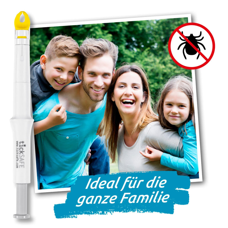 tickSAFE tick gripper with rotating gripper head for use on humans | The better alternative to tick tweezers - no squeezing, pulling or pressing - just gently unscrew 1 piece - BeesActive Australia