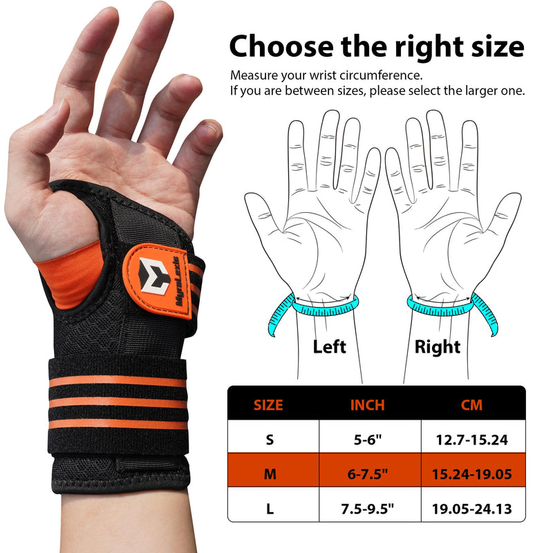 2 Pack Carpal Tunnel Wrist Brace, Adjustable Night Wrist Support with Wrist Splint, Breathable Hand Brace for Men Women, Pain Relief for Tendonitis, Arthritis, Typing, Right and Left Hand, Small Small（5-6"） - BeesActive Australia