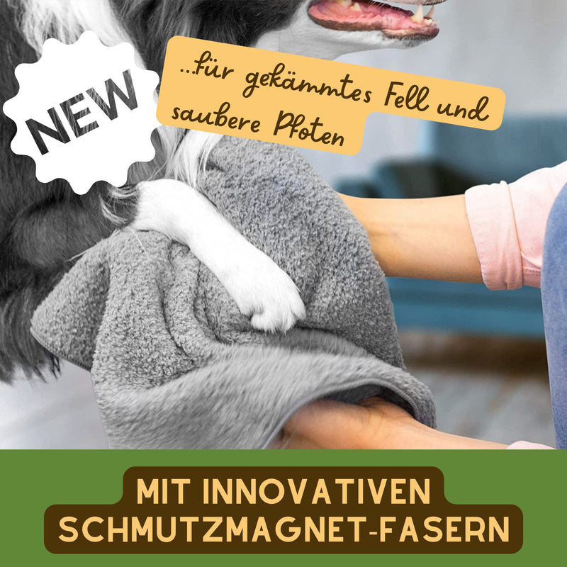 MASCOT Premium Dog Towel Duo - Intensive absorbency & dirt absorption - Ideal grooming - Dries in no time Compact Size: 37 x 90 cm (double pack) - BeesActive Australia