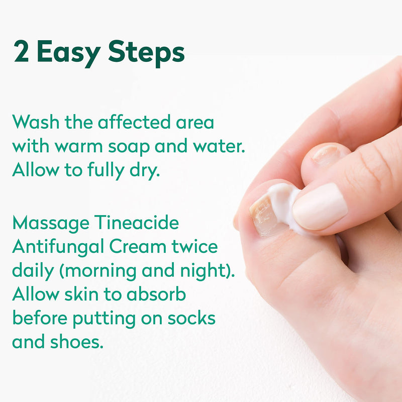 Dr. Blaine’s Tineacide Antifungal Cream - Ultra Strength Formula with Tea Tree Oil, Lavender Oil, Urea and More for Relief from Nail Conditions Associated with Skin Fungus - 1.25 oz. - Works Fast 1.23 Ounce (Pack of 1) - BeesActive Australia