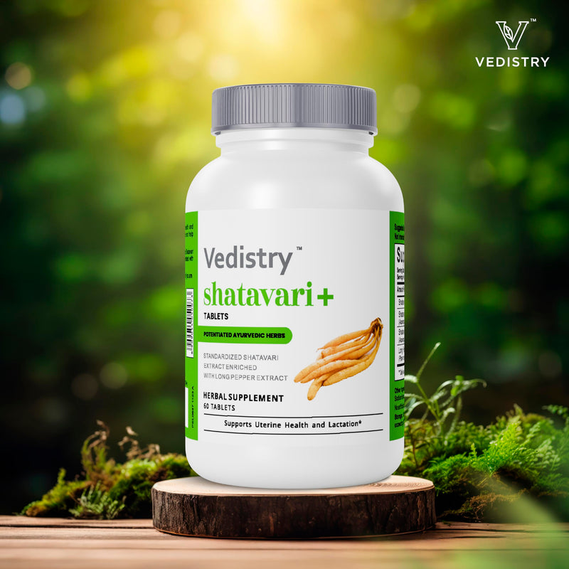 Shatavari Root Extract Tablets for Women | Hormonal Balance & Fertility Support | Lactation & Uterine Health Supplement | 1100mg with Long Pepper | 60 Vegan Tablets