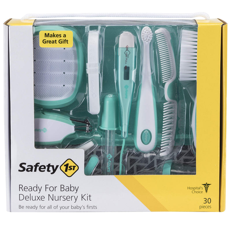 Safety 1st Nursery Care Health & Grooming Kit, Pyramids Aqua, One Size 30 Piece Set