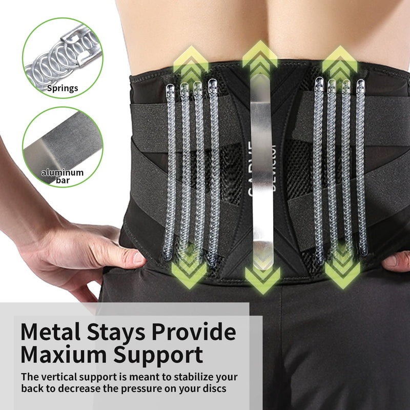 Lower Back Brace Adjustable & Breathable Lower Back Brace for Women and Men, Lumbar Back Support Belt Ideal for Work, Workout, Exercise, Running, Lifting, Walking, Fitness & Daily Comfort (M(30"-34")) M(30"-34") - BeesActive Australia
