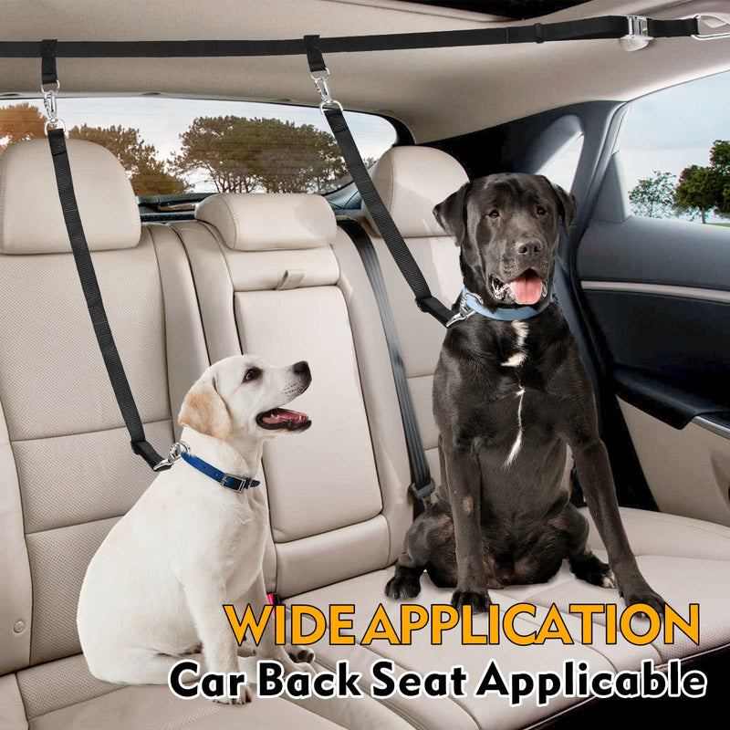 Truck Bed Dog Leash System, Dog Pickup Tether Tie Down, Dog Car Harness Belt Heavy Duty, Pick-Up Restraint Lead Adjustable, Dog Truck Leash for Dogs Up to 150lbs, Dog Truck Bed Barrier Tie Down Out For 1 Dog - BeesActive Australia