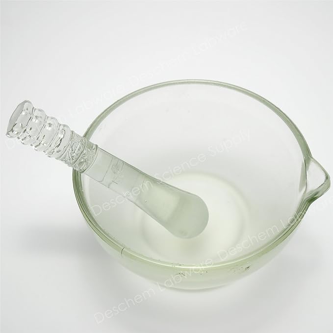 Deschem YB-150 mm Borosilicate Glass Mortar with Stick -  Australia