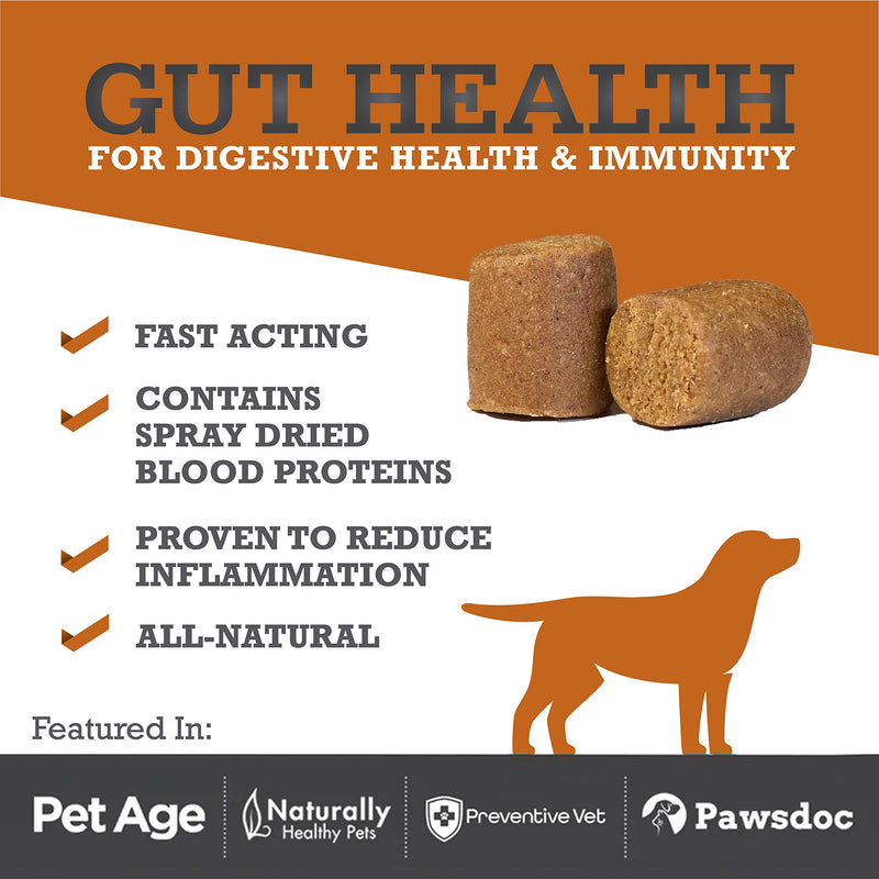 WINPRO Dog Gut Health Supplements – Plasma-Powered Chews for Dog Immune Support & Digestive Health, Fast-Acting Solution for Gut Health for Dogs of All Breeds & Sizes, 60 Count, Made in USA - PawsPlanet Australia