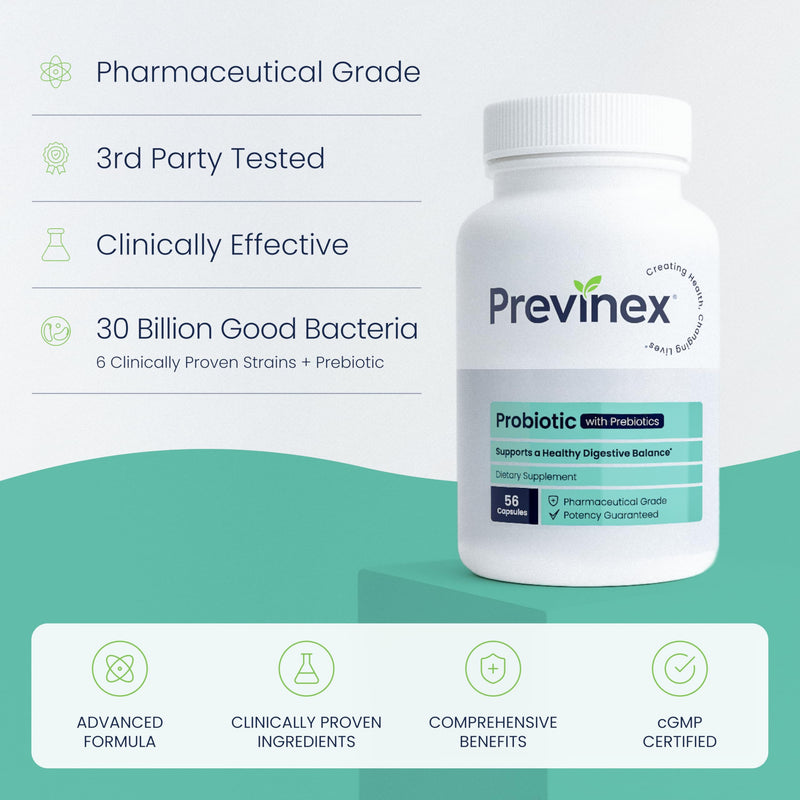 Probiotic - Advanced Strength Probiotics w/Prebiotics: 30B CFU's - Digestion, Post-Antibiotic, Colon Health, Gut Health & Immune System Support - Shelf Stable, Acid Resistant, High Potency