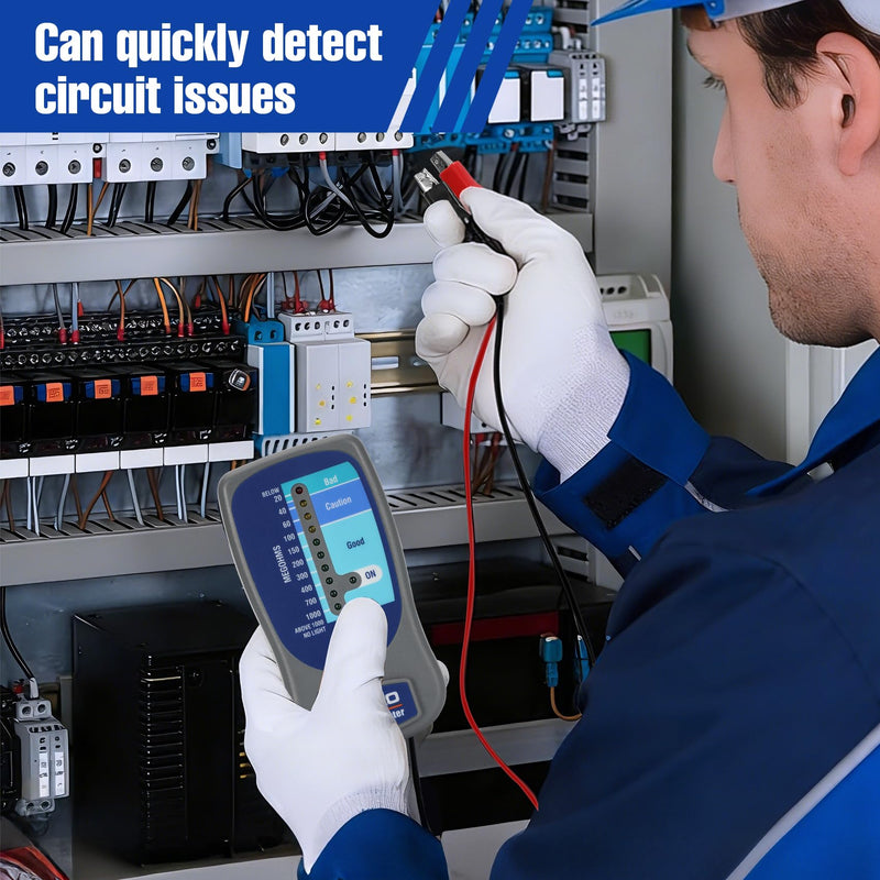 M500 Megohmmeter for Insulation Testing,Compatible with Compressor Tester HVAC, Multimeter Tester, Battery Operated, 20-1000 Megohms at 500 Volts,with Soft Carrying Case