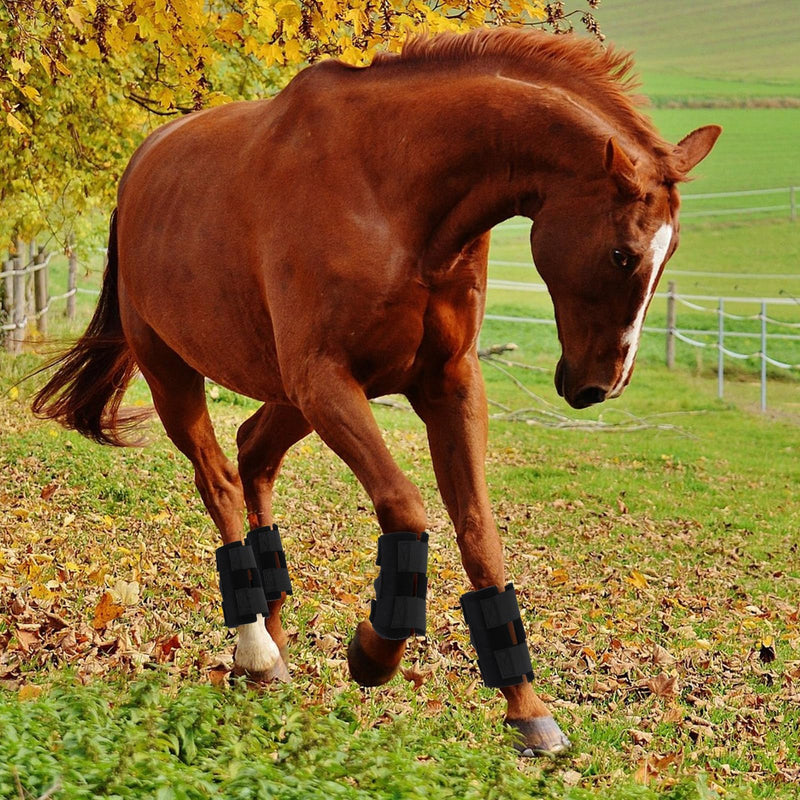 4 Pack Ice Pack Wraps for Horse Knee 5" x 13" Cooling Pack Wrap with Flexible Straps for Horse Injuries, Reusable Ice Boot Cold Pack for Horse Leg Hock Joint - BeesActive Australia