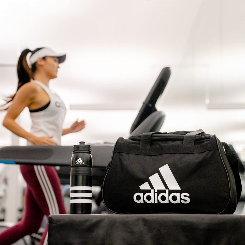 adidas Unisex Diablo Small Duffel, Sports Duffle Gym Bags for Men or Women, One Size Black/Diablo - BeesActive Australia
