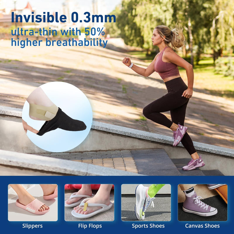 2 Pcs Bunion Corrector & Adjustable Toe Spacer for Women & Men-Big Toe Support with Side & Heel Straps, Hallux Valgus Pain Relief, Comfortable for Day & Night. (2, Beige, M) 1 - BeesActive Australia