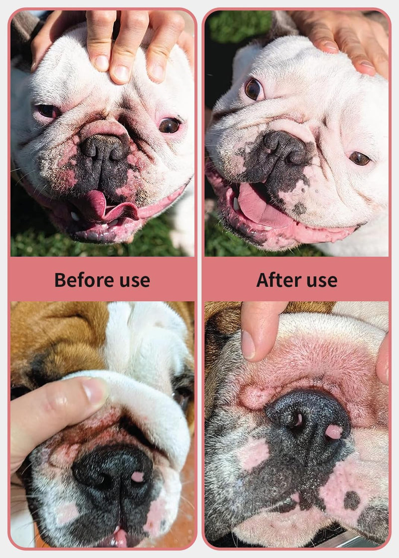 Wrinkle Wipes + Wrinkle Balm for Dogs | Bulldog, French Bulldog, Pug, English Bulldog | Cleans & Soothes Wrinkles, Folds, Tear Stain, Tail Pockets & Paws wrinkle set(wipe+balm)