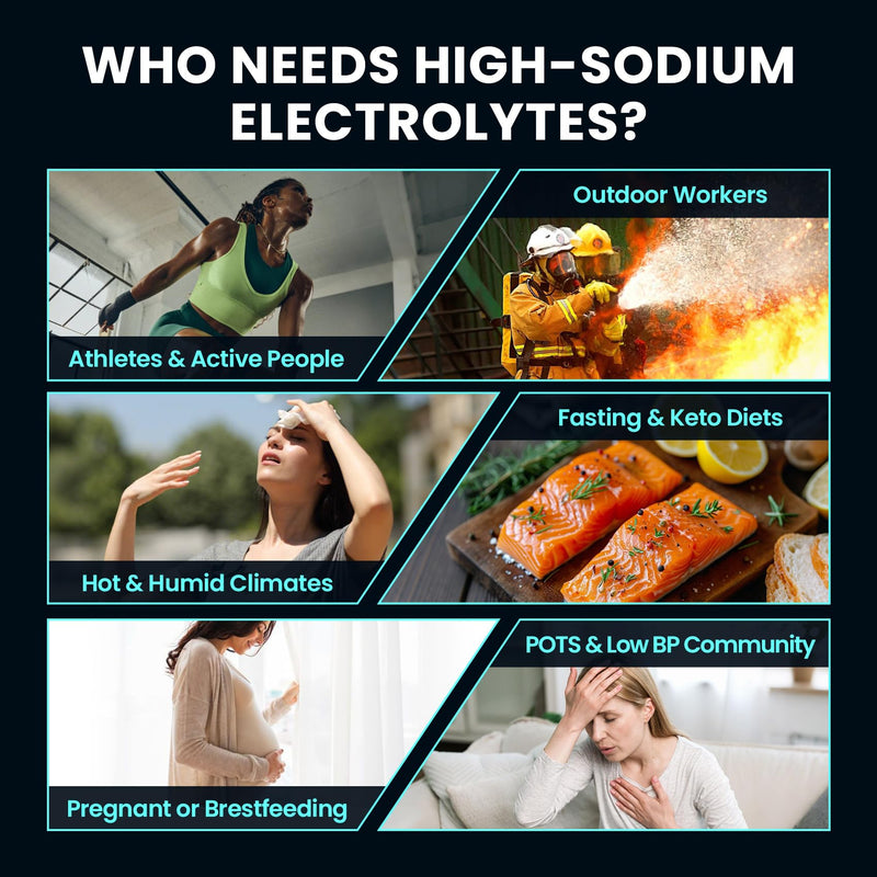 Venture Pal High Sodium Sugar Free Electrolytes Powder Packets, 16 Count | Hydration Packets with Sodium, Magnesium & Potassium, Vitamins, Zero Calories, Vegan, Keto & Paleo Friendly 0.17 Ounce (Pack of 16) V1-Variety Salt