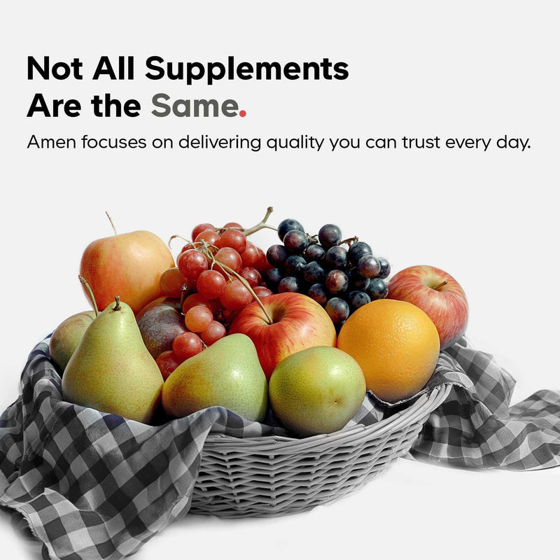 Amen Algal Oil Vegan Omega-3 Supplement, 1000 mg DHA & EPA, 60 Softgels | Plant-based microalgae omega-3, 1000mg DHA & EPA. Vegan, non-GMO.