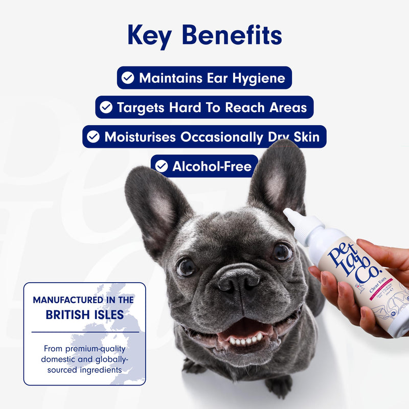 PetLab Co. Clear Ears – Support Healthy Ears in Seconds Daily - Expertly Formulated Dog Ear Cleaner - Designed to Help Support Regular Ear Care, Help Manage Wax or Dirt Build-Up, and Support Dry Skin