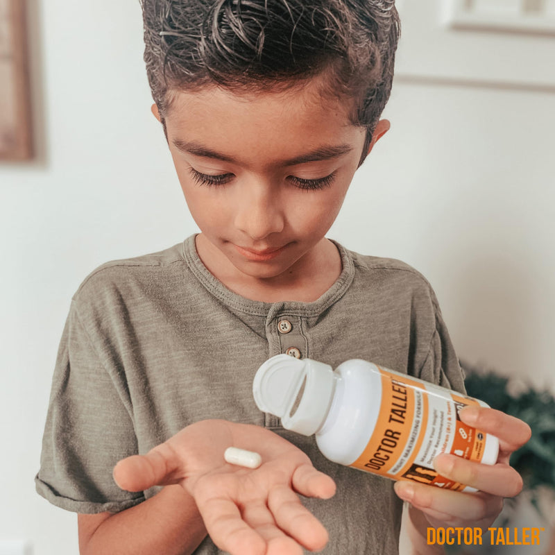 NuBest Doctor Taller - Bone Strength Supports, Enhance Immune System - Keto with Calcium, Vitamin D3, Vitamin K2, Amino Acids & Herbs for Children (8+) - 60 Vegan Capsules | 1 Month Supply Authentic 60 Count (Pack of 1)