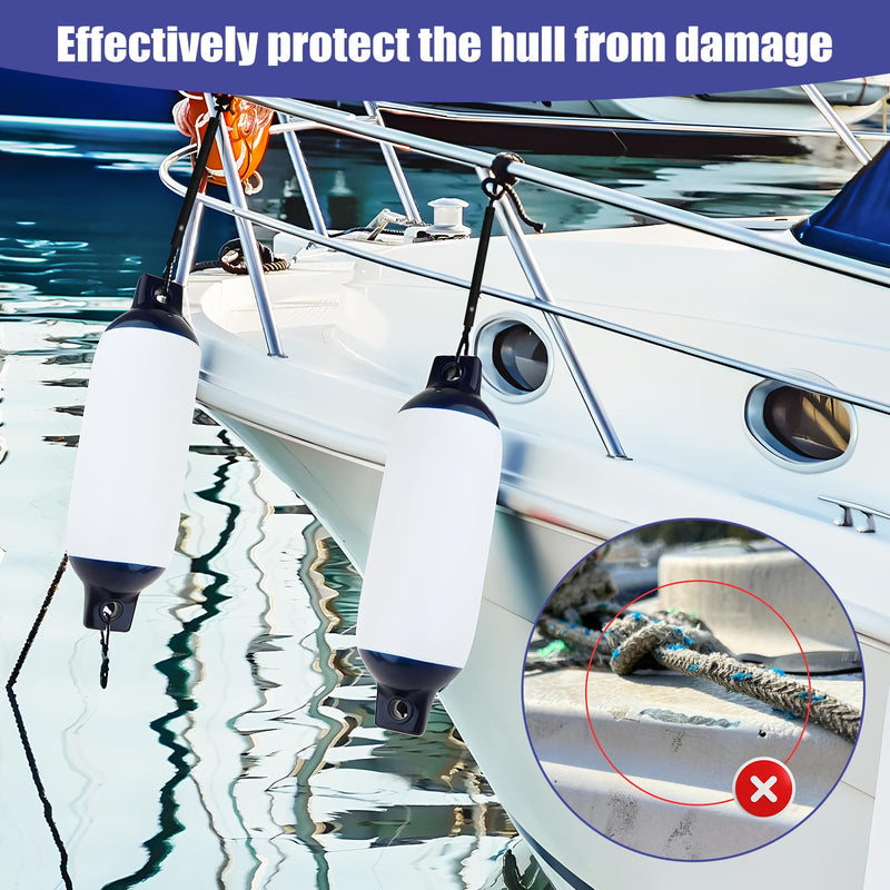 Dock Line Chafe Guard (1.5"x6") – Marine-Grade Rope Protection Sleeve for Mooring, Docking, Boat & Yacht | UV & Saltwater Resistant | Easy Snap-On Design (4 Pack) 4 - BeesActive Australia