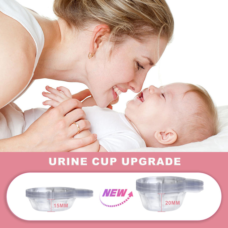 Pregnancy Test Strips with Urine Cups, hCG Detection Home Pregnancy Tests, Sensitive & Over 99% Accurate, 40 Count Individually Wrapped, Rapid hCG Test Strips, 5mm Wider 25mIU/mL