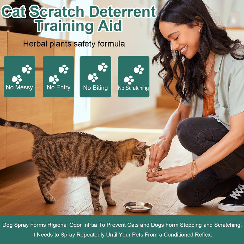 Cat Deterrent Spray, 175ML. Cat Deterrent Indoor for Cat and Kittens. Cat Deterrent Indoor & Outdoor Training Aid for Furniture, Sofa, Rugs, Curtain. Cat Scratch Furniture Protector. - BeesActive Australia