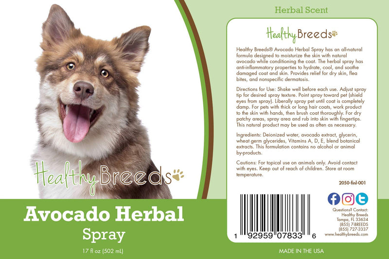 Healthy Breeds Finnish Lapphund Avocado Herbal Spray 17 oz
