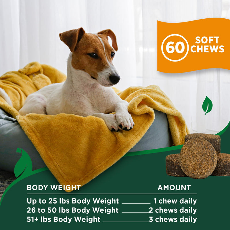 Vet's Best Flea & Tick Soft Chews for Dogs – Natural Supplement for Dog Flea and Tick Prevention – Veterinarian-Formulated Itch Relief and Immune Support – Made in USA – 60 Chews
