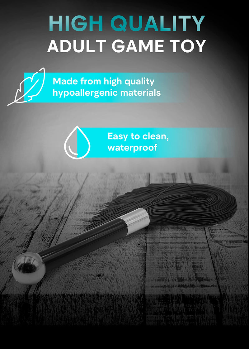 Whip Black Short Whip Cosplay PU Leather Whips for Starter Play Toy - BeesActive Australia
