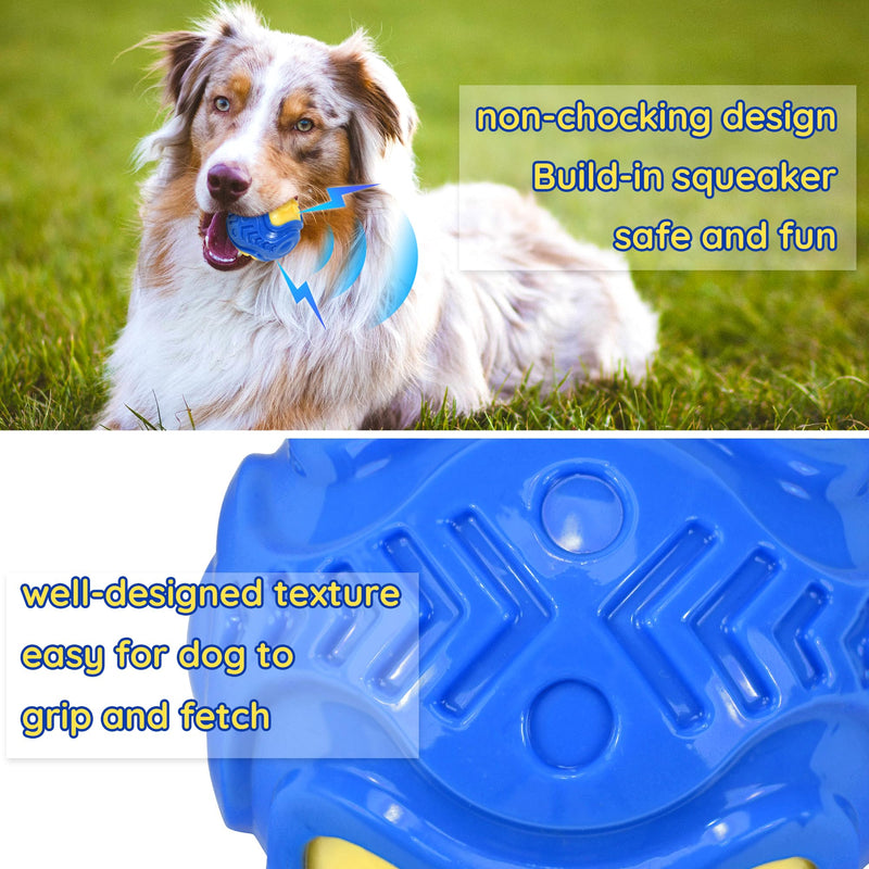 Dog Balls, Squeaky Balls for Dogs 3” Interactive Chew Toy for Aggressive Chewers Puppy Ball Toys Relieves Anxiety and Clean Teeth, BPA Free Non-Toxic Dog Toys for Large and Small Dogs - BeesActive Australia