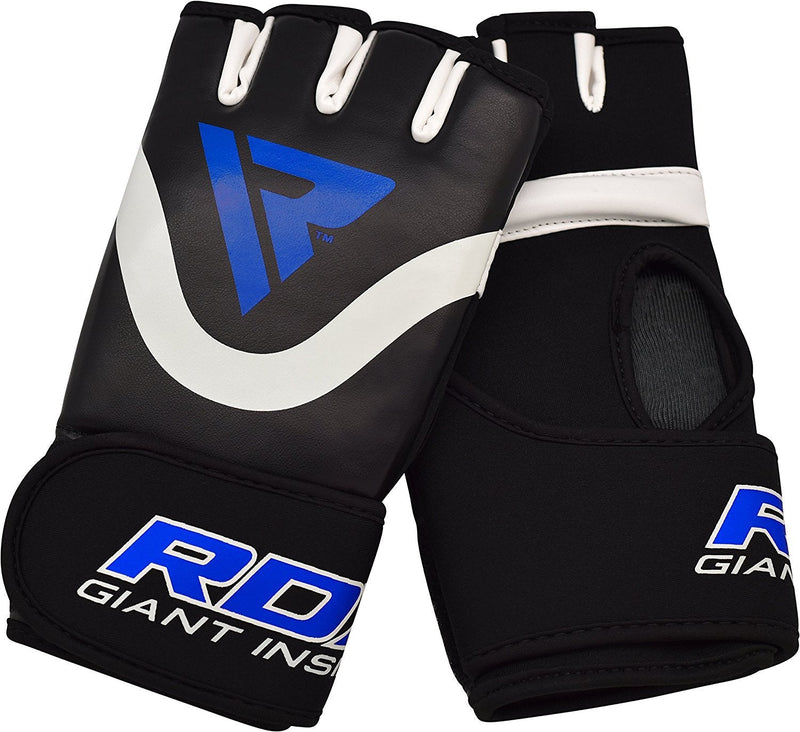 RDX Boxing Hand Wraps Inner Gloves for Punching – Maya Hide Leather Fist Protector Under Mitts - Great for MMA, Muay Thai, Martial Arts, Heavy Bag, Kickboxing, Multi-Purpose Training & Combat Sports