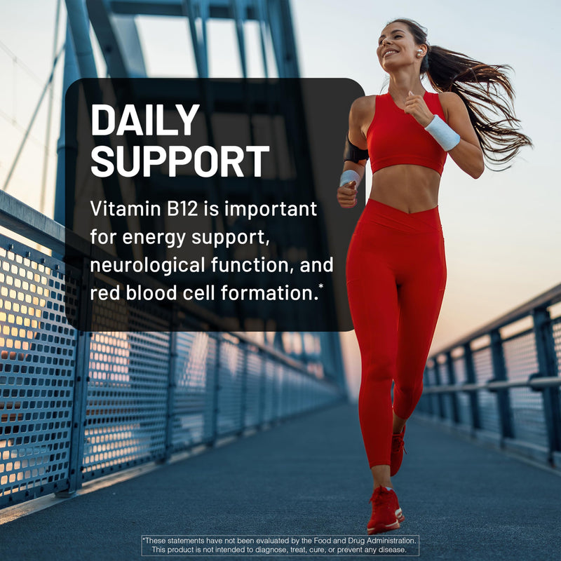 NatureWise Vitamin B12 Methylcobalamin - Active Form for Ultra Absorption - 1000mcg Methylated B12 for Energy, Nerve & Heart Support - Non-GMO, Vegan, USA Manufactured - 60 Capsules[60-Day Supply]
