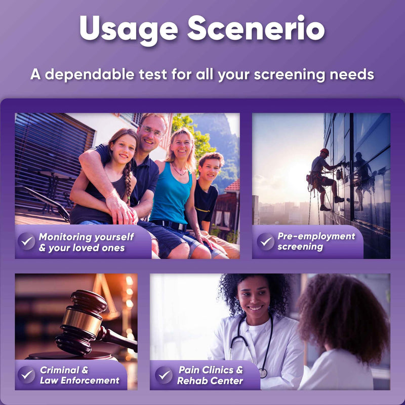[5 Pack] Prime Screen Multi-Panel Urine Test- 6 Panel (BUP,BZO,COC,MOP,MTD,OXY)- WDOA-865NT