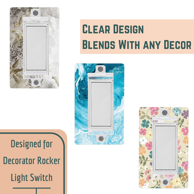 Bates Magnetic Light Switch Guard, 2 Pack, Clear, Child Proof Cover, Lock, Wall Switch Guard - BeesActive Australia